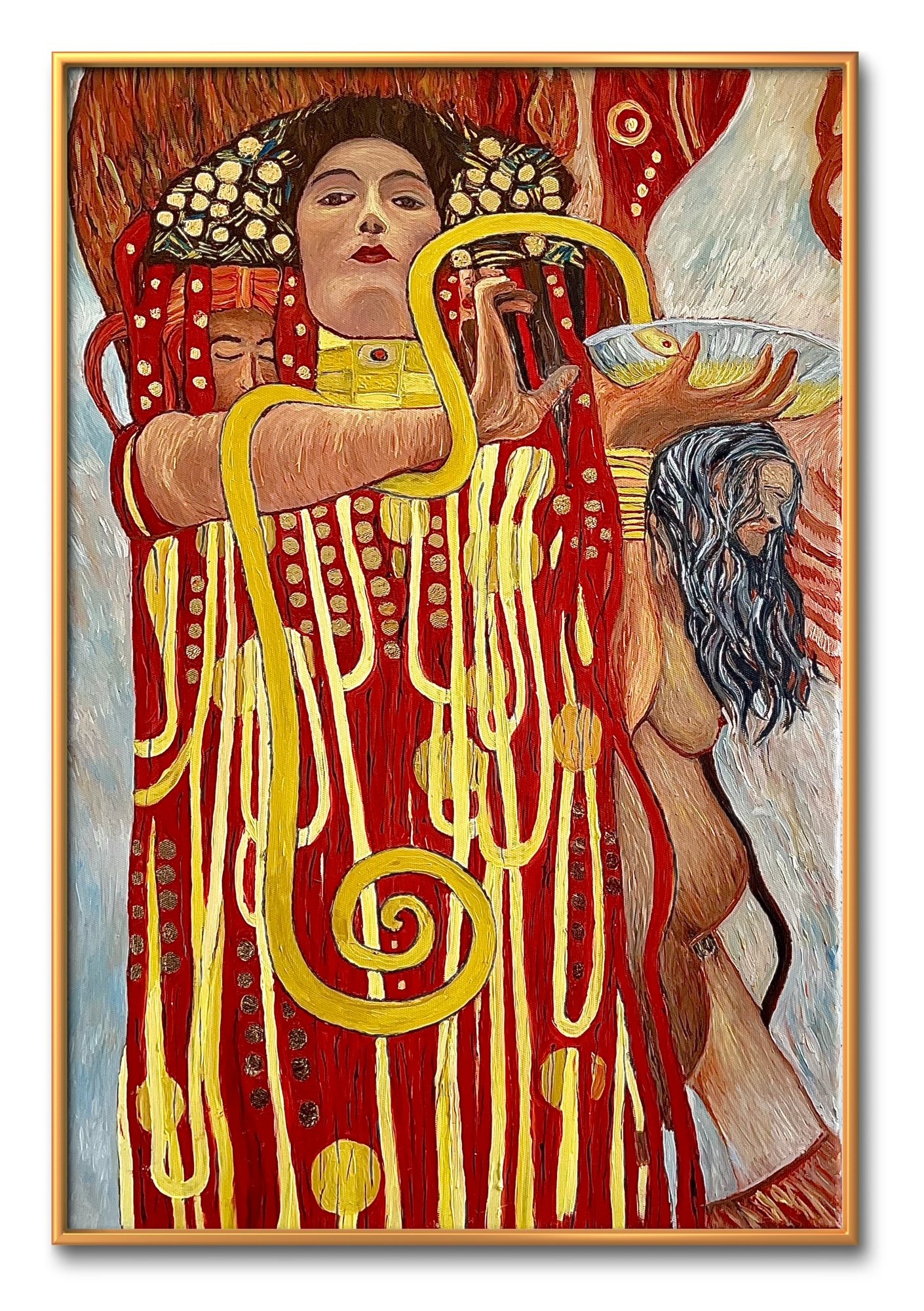 Hygieia in colors after Klimt